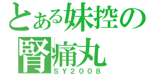 とある妹控の腎痛丸（ＳＹ２００８）