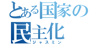 とある国家の民主化（ジャスミン）