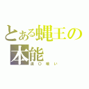 とある蝿王の本能（道〇喰い）