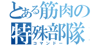 とある筋肉の特殊部隊（コマンドー）