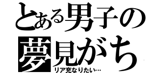 とある男子の夢見がち（リア充なりたい…）