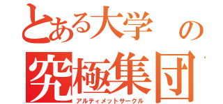 とある大学 の究極集団（アルティメットサークル）