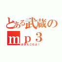 とある武蔵のｍｐ３（おまんこだよ！）