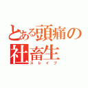 とある頭痛の社畜生（スレイブ）