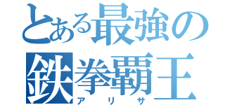 とある最強の鉄拳覇王（アリサ）