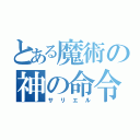 とある魔術の神の命令（サリエル）