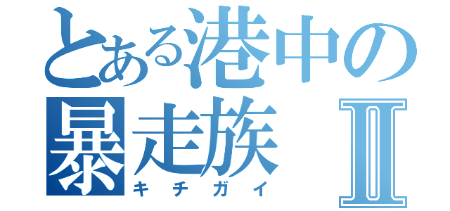 とある港中の暴走族Ⅱ（キチガイ）