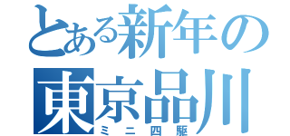 とある新年の東京品川（ミニ四駆）