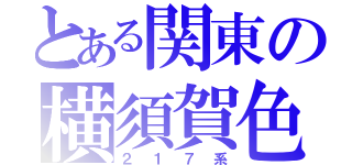 とある関東の横須賀色（２１７系）