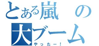 とある嵐の大ブーム（やったー！）