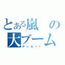 とある嵐の大ブーム（やったー！）