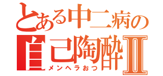 とある中二病の自己陶酔Ⅱ（メンヘラおつ）