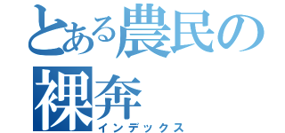 とある農民の裸奔（インデックス）