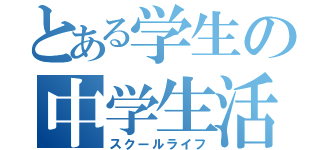 とある学生の中学生活（スクールライフ）