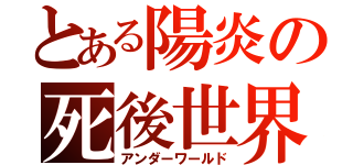 とある陽炎の死後世界（アンダーワールド）