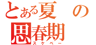 とある夏の思春期（スケベー）