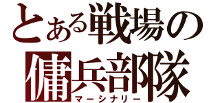 とある戦場の傭兵部隊（マーシナリー）