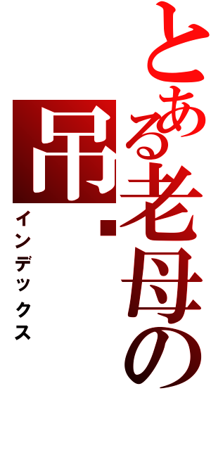 とある老母の吊你（インデックス）