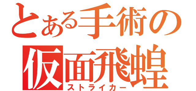 とある手術の仮面飛蝗（ストライカー）