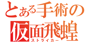 とある手術の仮面飛蝗（ストライカー）