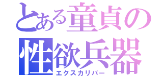 とある童貞の性欲兵器（エクスカリバー）