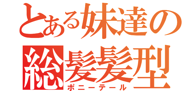 とある妹達の総髪髪型（ポニーテール）