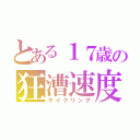 とある１７歳の狂漕速度（サイクリング）