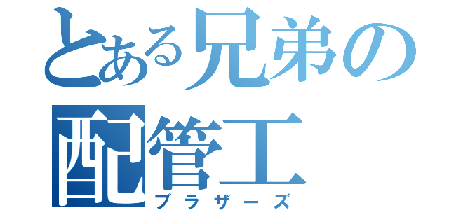 とある兄弟の配管工（ブラザーズ）