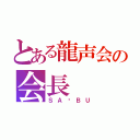 とある龍声会の会長（ＳＡ✩ＢＵ）