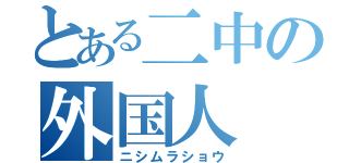 とある二中の外国人（ニシムラショウ）