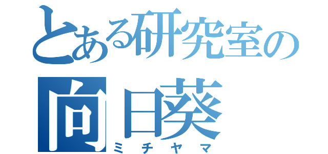 とある研究室の向日葵（ミチヤマ）