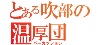 とある吹部の温厚団（パーカッション）