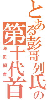 とある彭哥列氏の第十代首領（澤田綱吉）