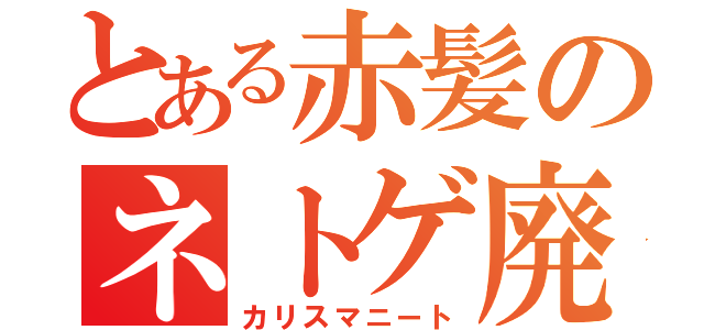 とある赤髪のネトゲ廃人（カリスマニート）