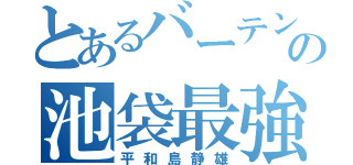 とあるバーテンダーの池袋最強（平和島静雄）