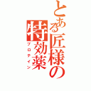 とある匠様の特効薬（プロテイン）