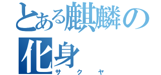 とある麒麟の化身（サクヤ）