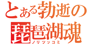 とある勃逝の琵琶湖魂（ノリツッコミ）