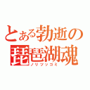 とある勃逝の琵琶湖魂（ノリツッコミ）