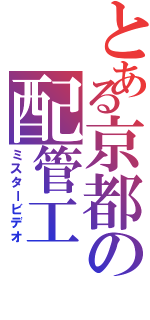 とある京都の配管工（ミスタービデオ）