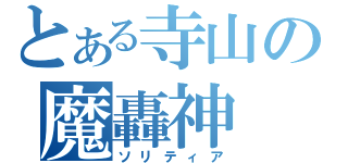 とある寺山の魔轟神（ソリティア）