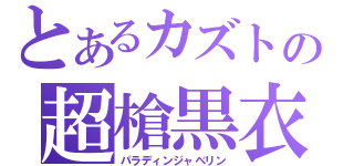 とあるカズトの超槍黒衣（パラディンジャベリン）