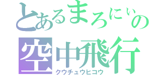 とあるまろにぃの空中飛行（クウチュウヒコウ）