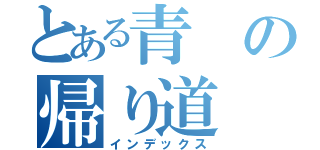 とある青の帰り道（インデックス）