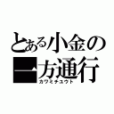 とある小金の一方通行（カワミチユウト）