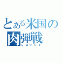 とある米国の肉弾戦（レスリング）