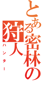 とある密林の狩人（ハンター）