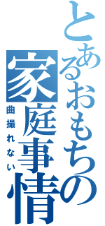 とあるおもちの家庭事情（曲撮れない）