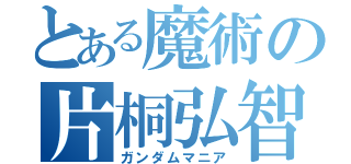 とある魔術の片桐弘智（ガンダムマニア）