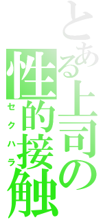 とある上司の性的接触（セクハラ）